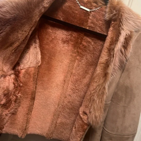 Elige Tahari fur jacket